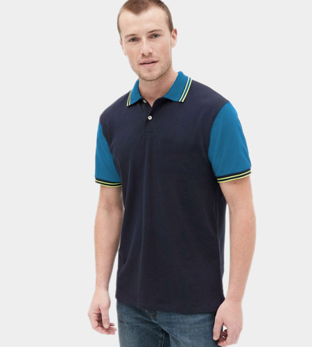 custom Polo with Double Tipping